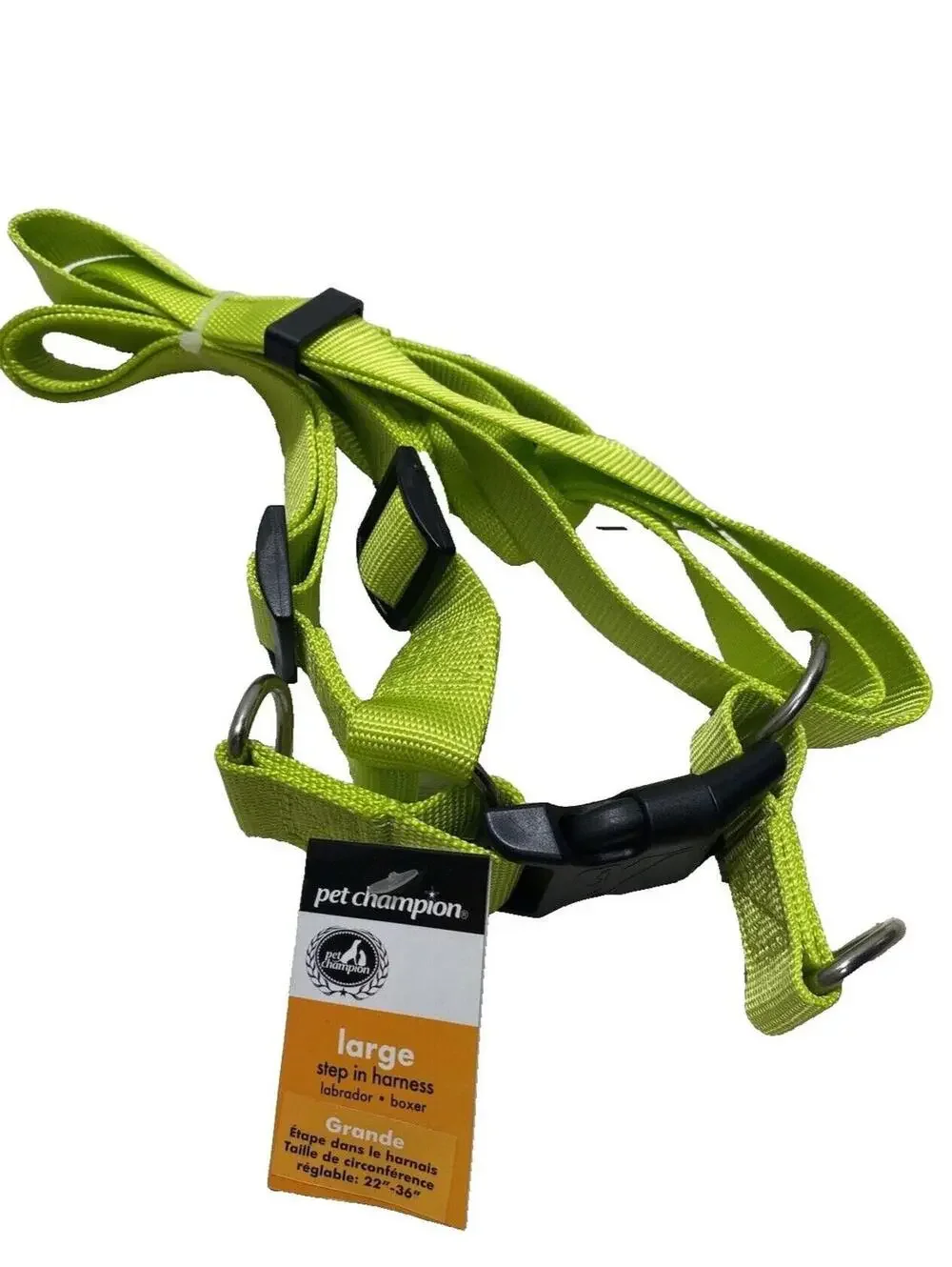 Pet Champion Green Step-In Harness for Large Dogs, 22-26